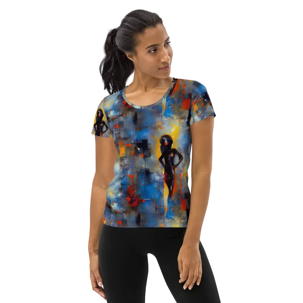 Neoblock Fusion on Women's Athletic T-Shirt — Front