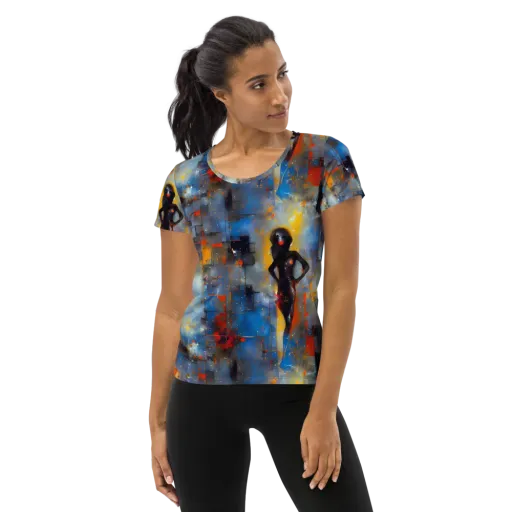 Neoblock Fusion on a Women's Athletic T-Shirt
