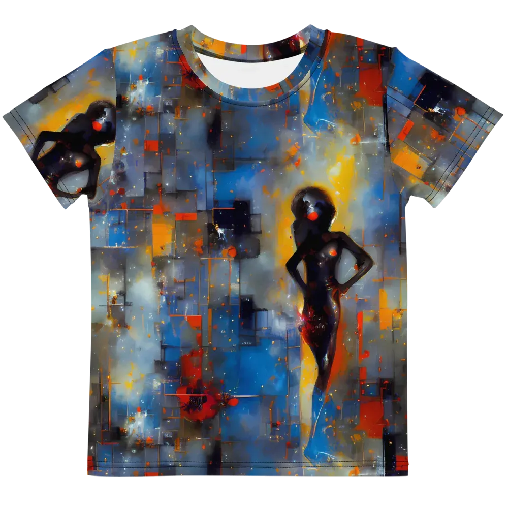 Neoblock Fusion on Kids Crew Neck T-Shirt — Front