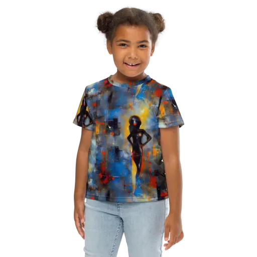 Neoblock Fusion on a Kids Crew Neck T-Shirt