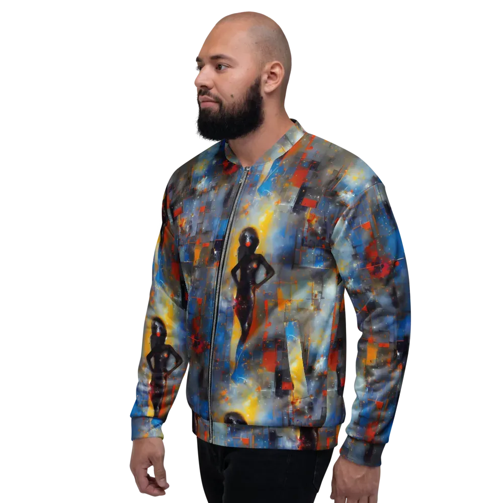 Neoblock Fusion on Bomber Jacket — Left