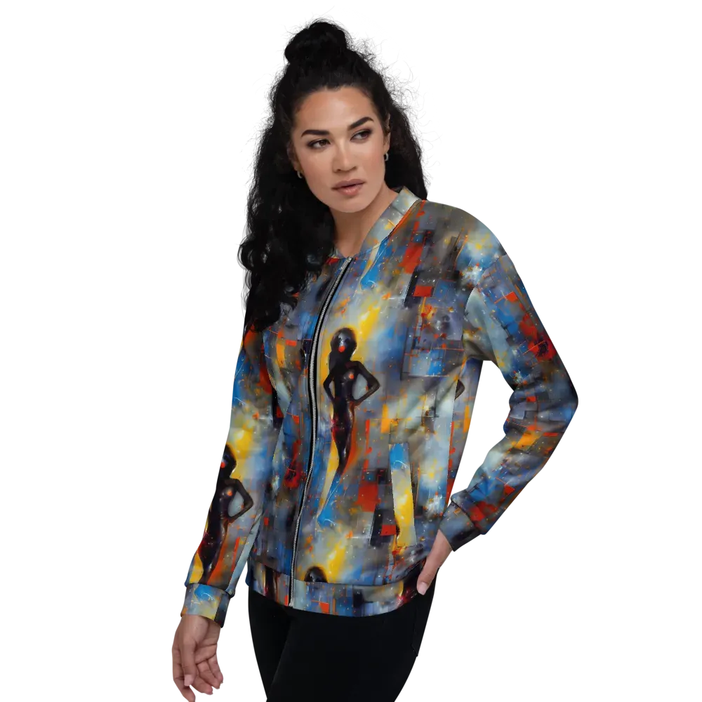 Neoblock Fusion on Bomber Jacket — Left
