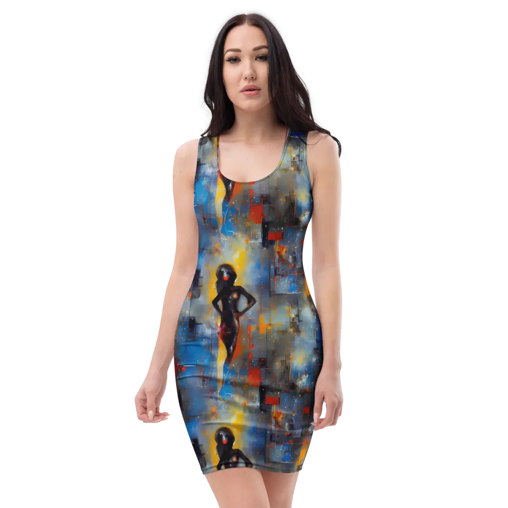 Neoblock Fusion on Bodycon Dress — Front