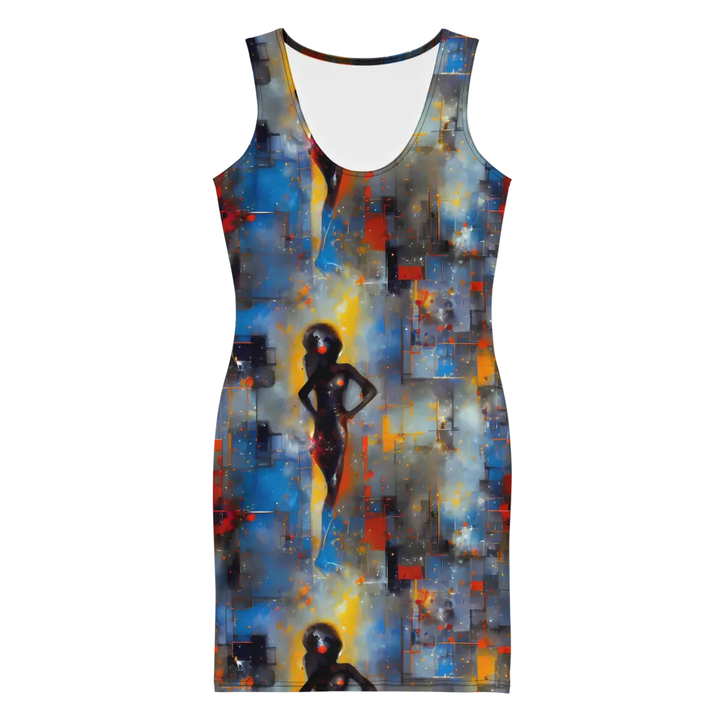 Neoblock Fusion on Bodycon Dress — Front
