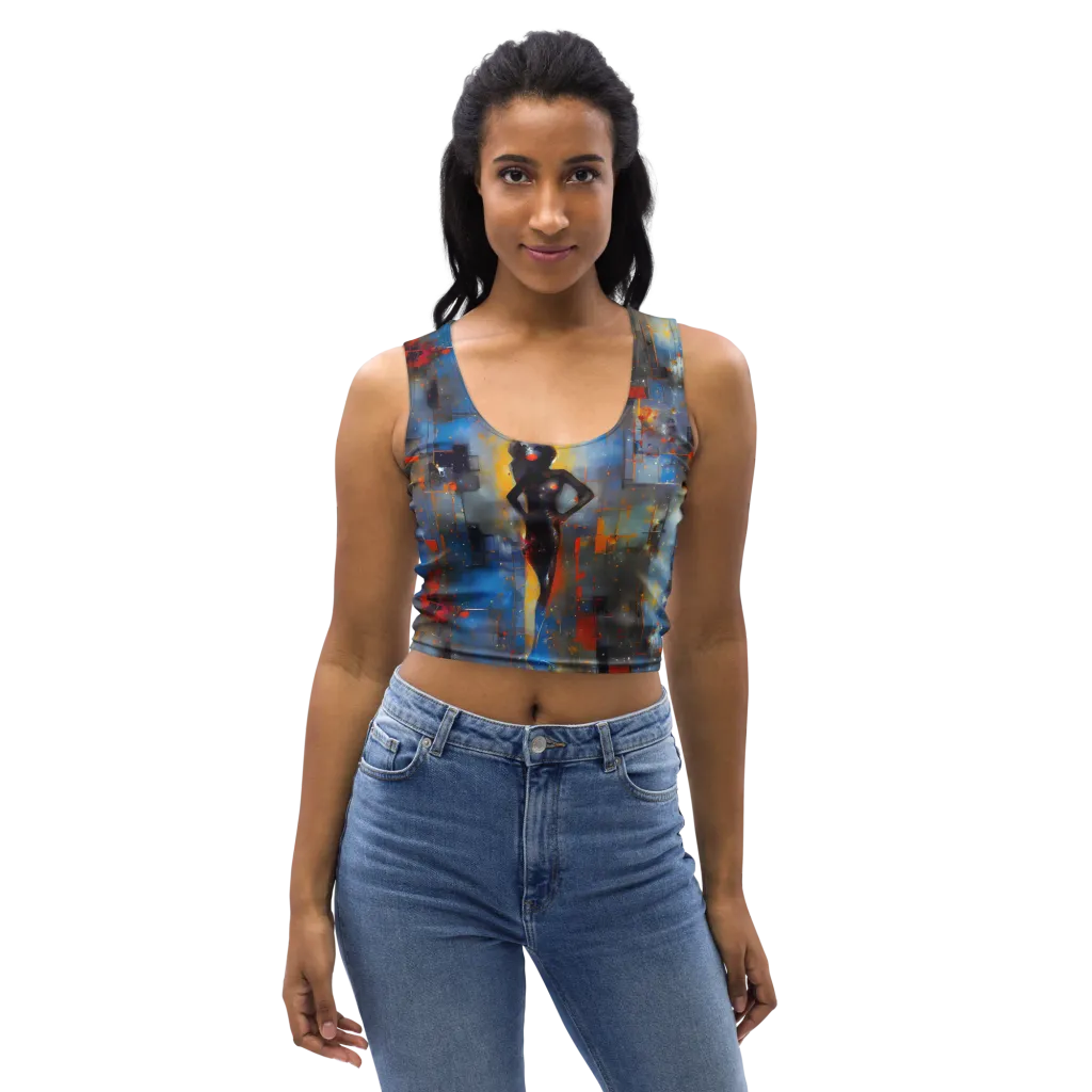Neoblock Fusion on Crop Top — Front