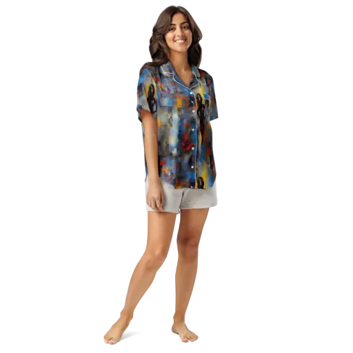 Neoblock Fusion on a Women's Short Sleeve Pajama Top