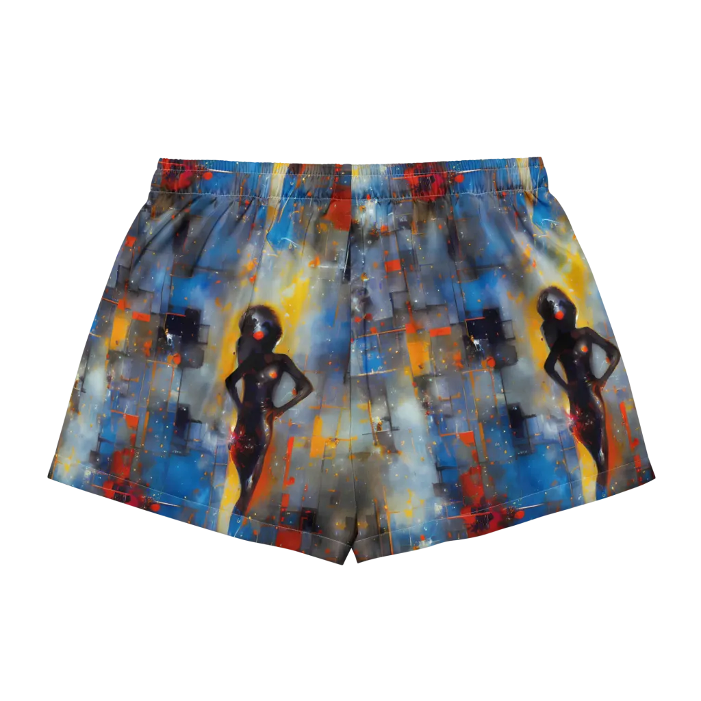 Neoblock Fusion on Women's Pajama Shorts — Back