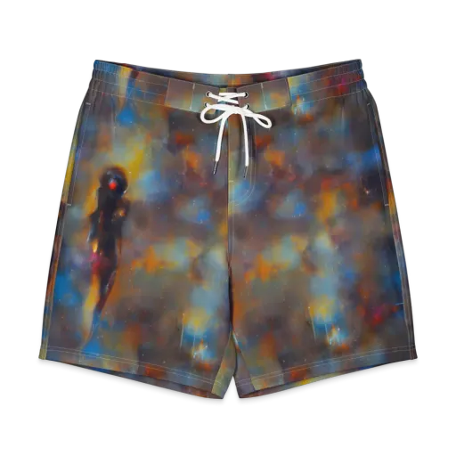 Vivid Whisper on a Men's Board Shorts