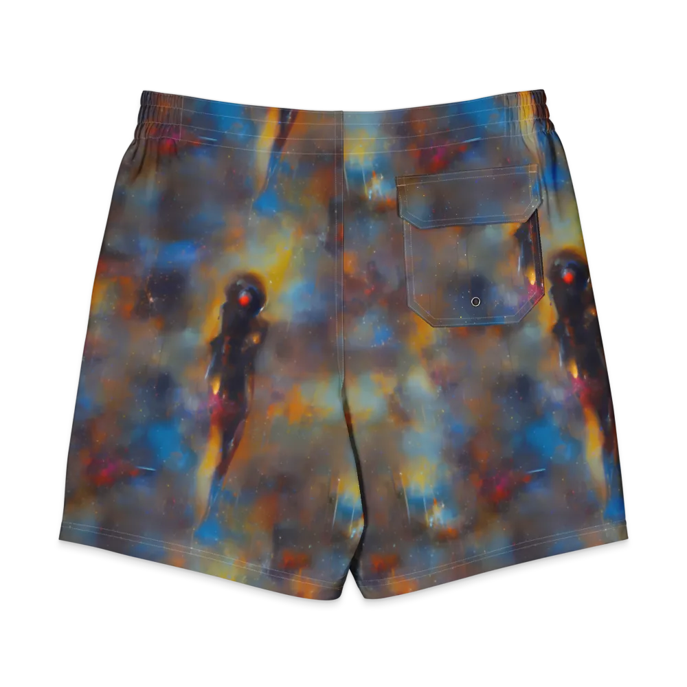 Vivid Whisper on Men's Board Shorts — Back