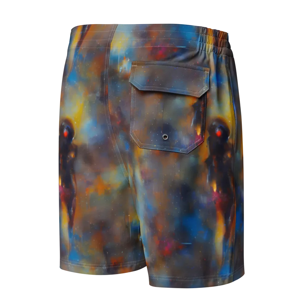 Vivid Whisper on Men's Board Shorts — Back