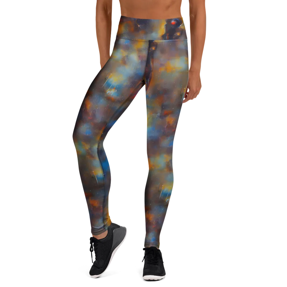 Vivid Whisper on Yoga Leggings — Front
