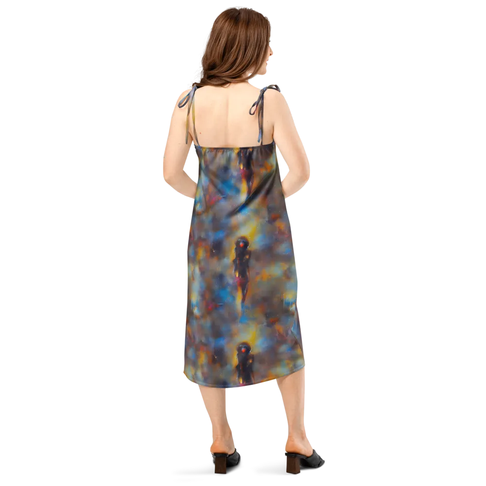 Vivid Whisper on Slip Dress — Back