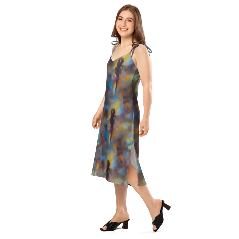 Vivid Whisper on Slip Dress — Left Front
