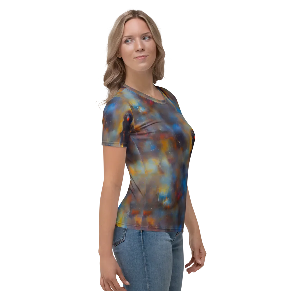 Vivid Whisper on Women's Crew Neck T-Shirt — Right