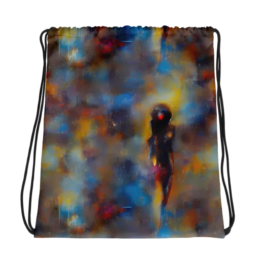 Vivid Whisper on a Drawstring Bag