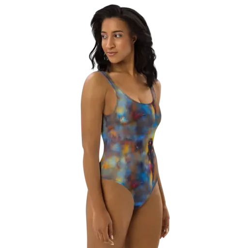 Vivid Whisper on a One-Piece Swimsuit