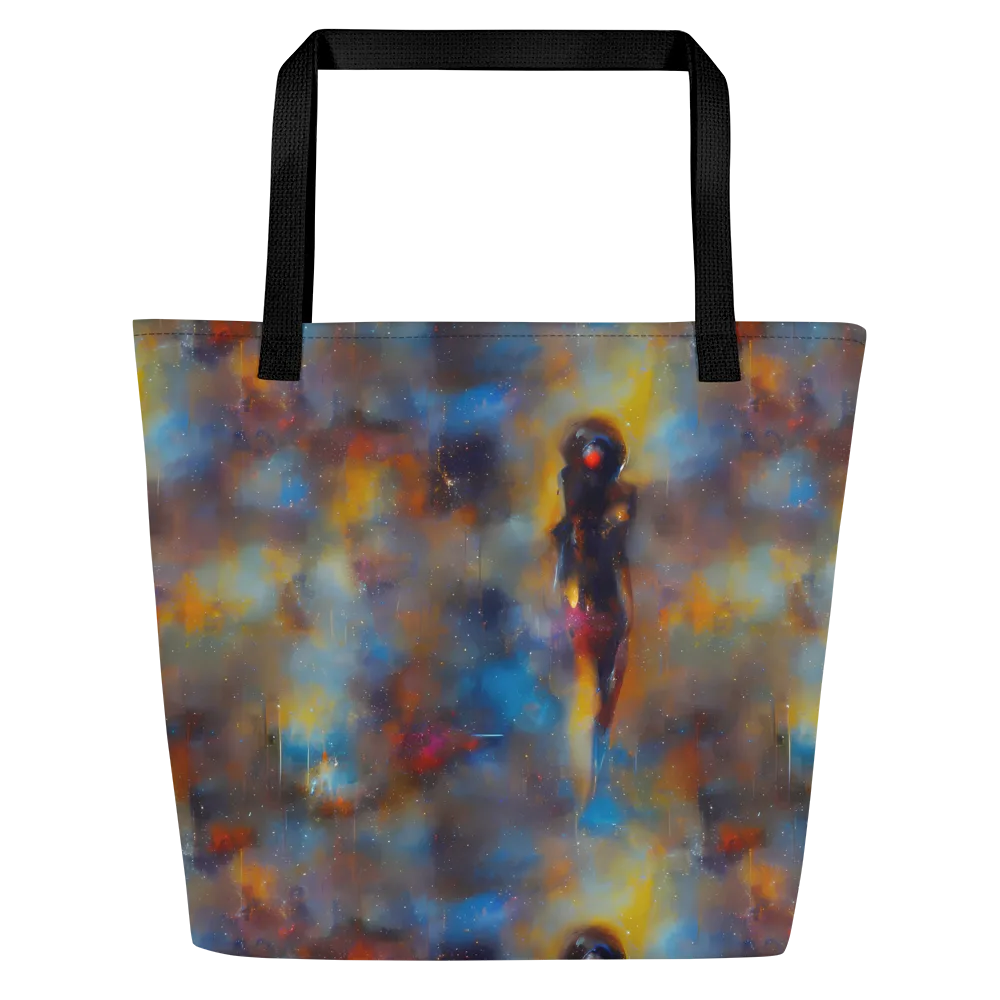 Vivid Whisper on Large Tote Bag W/ Pocket — Front