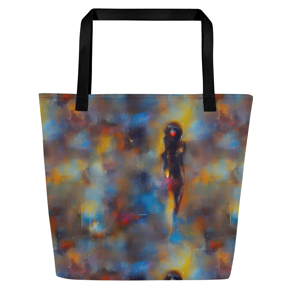 Vivid Whisper on Large Tote Bag W/ Pocket — Front