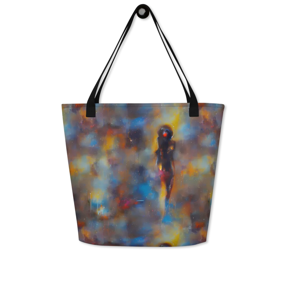 Vivid Whisper on Large Tote Bag W/ Pocket — Front