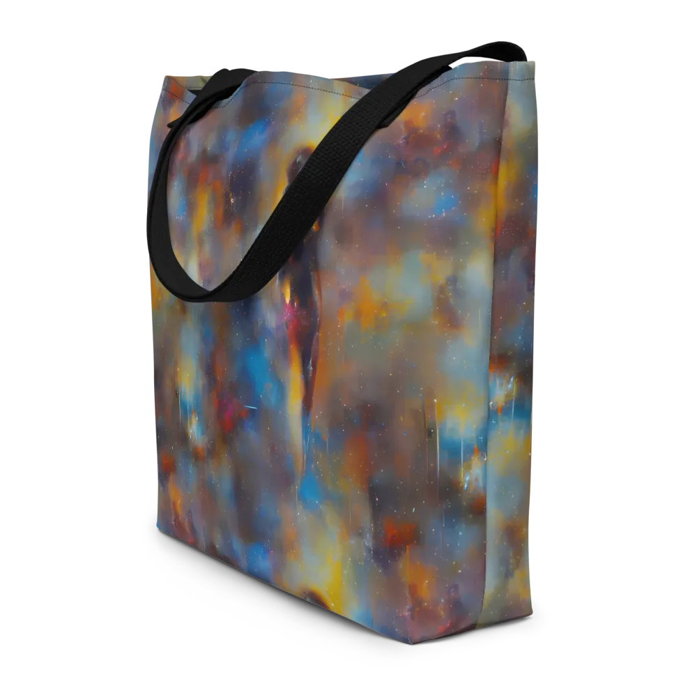 Vivid Whisper on Large Tote Bag W/ Pocket — Front