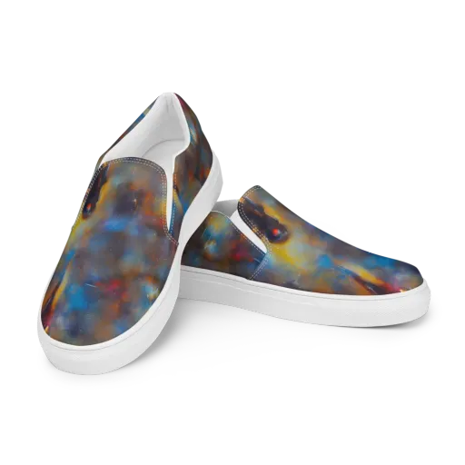 Vivid Whisper on a Women's Slip-On Canvas Shoes