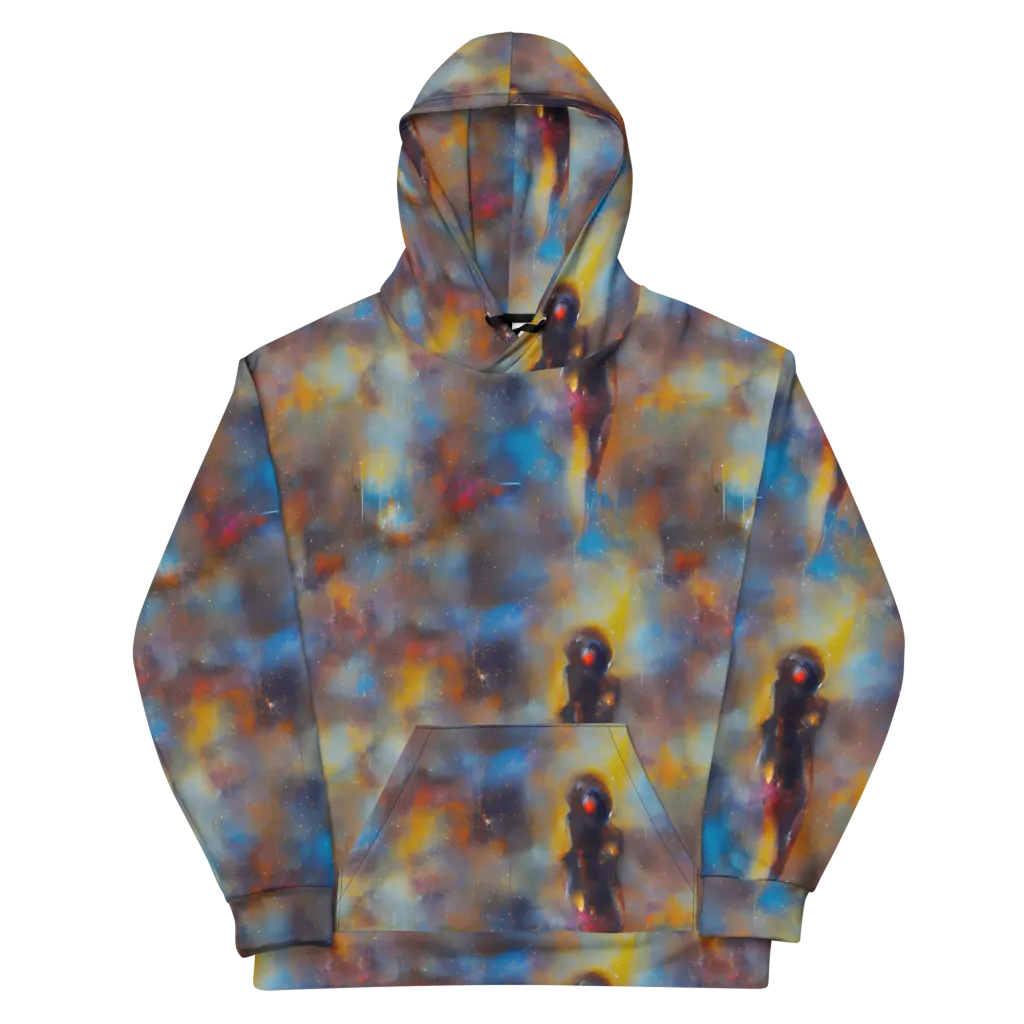 Vivid Whisper on Cotton Hoodie — Front