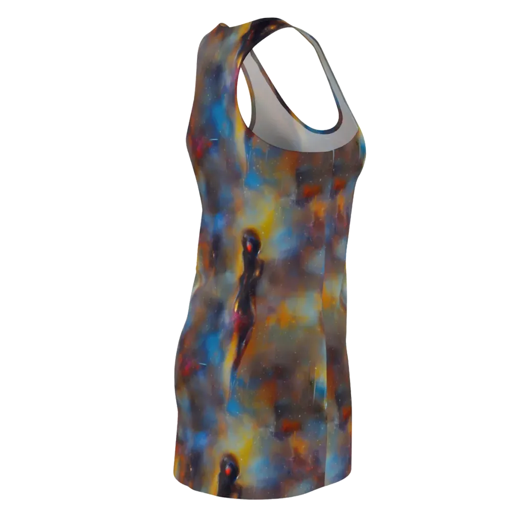 Vivid Whisper on Racerback Dress — Back Side