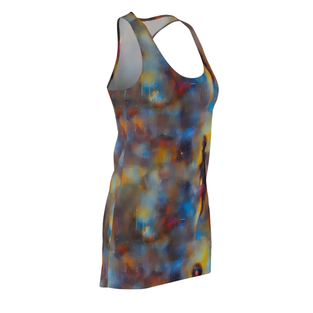 Vivid Whisper on Racerback Dress — Front Side