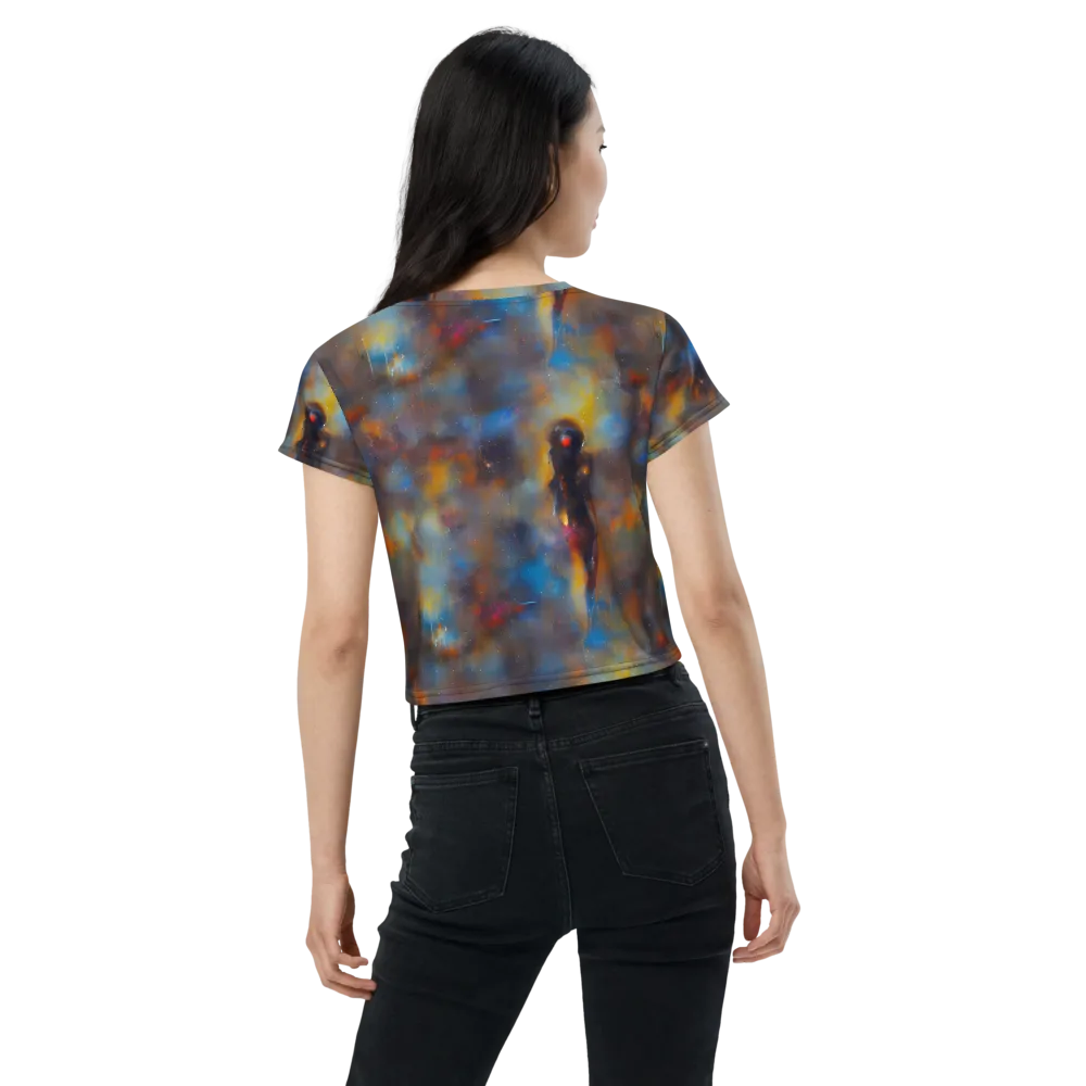 Vivid Whisper on Crop Tee — Back