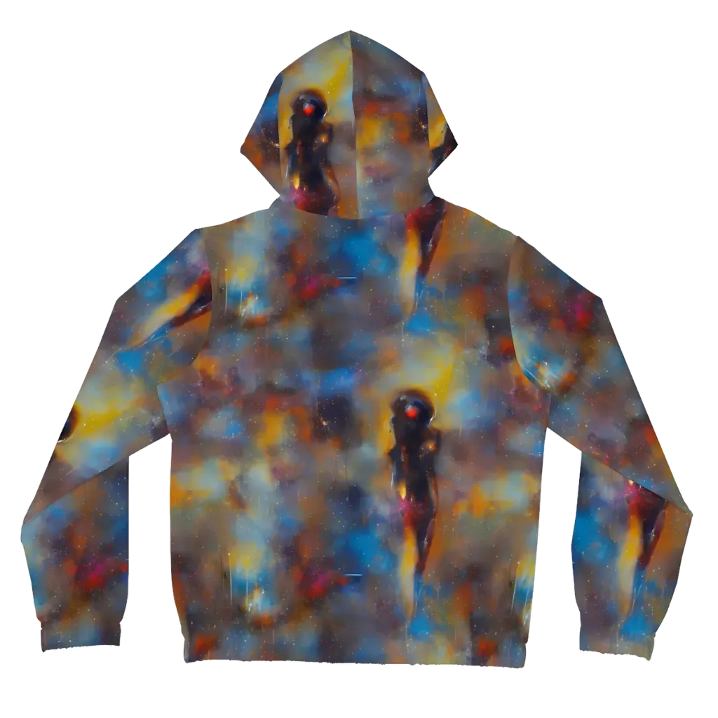 Vivid Whisper on Women's Full-Zip Hoodie — Back