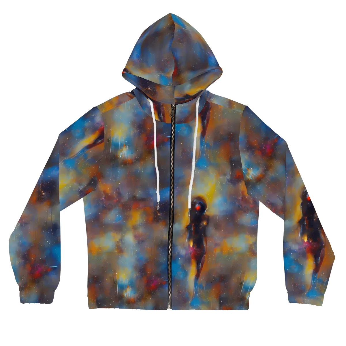 Vivid Whisper on Women's Full-Zip Hoodie — Front