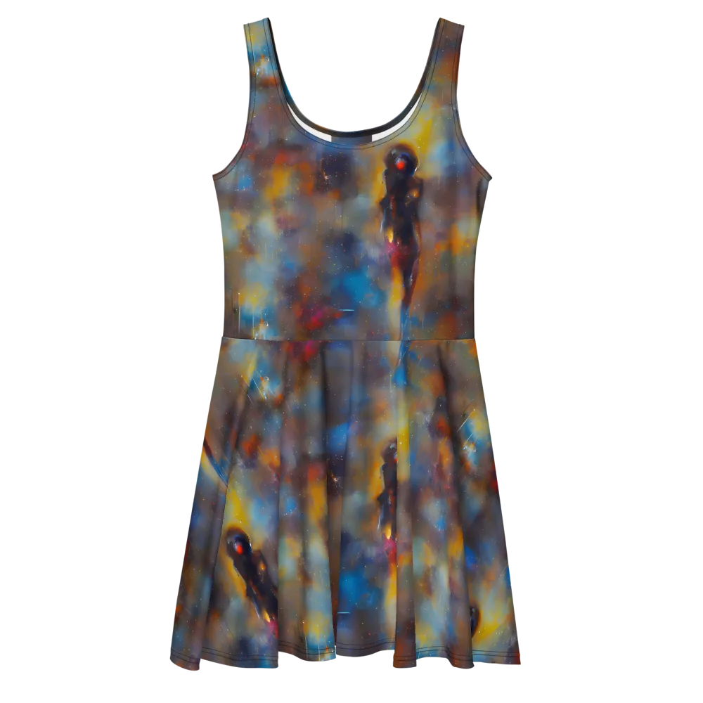 Vivid Whisper on Skater Dress — Front