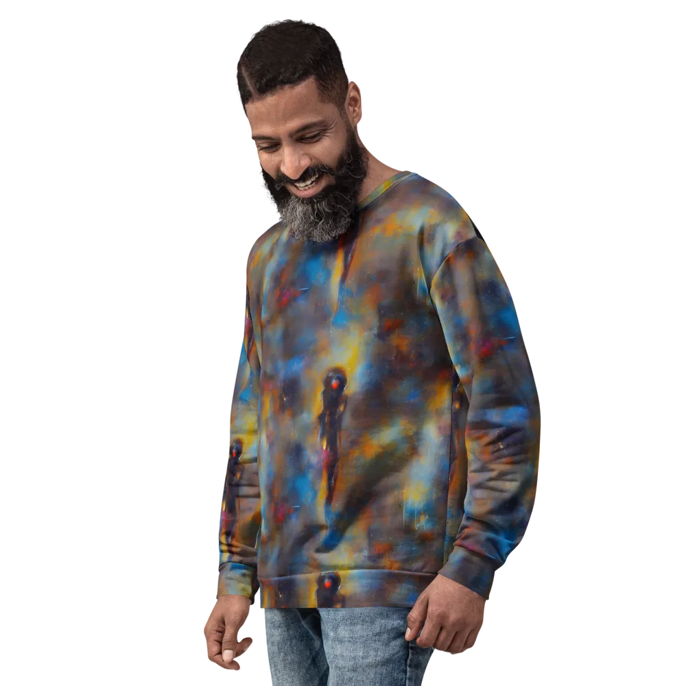 Vivid Whisper on Sweatshirt — Left Front
