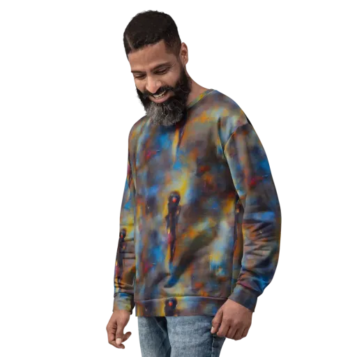 Vivid Whisper on a Sweatshirt