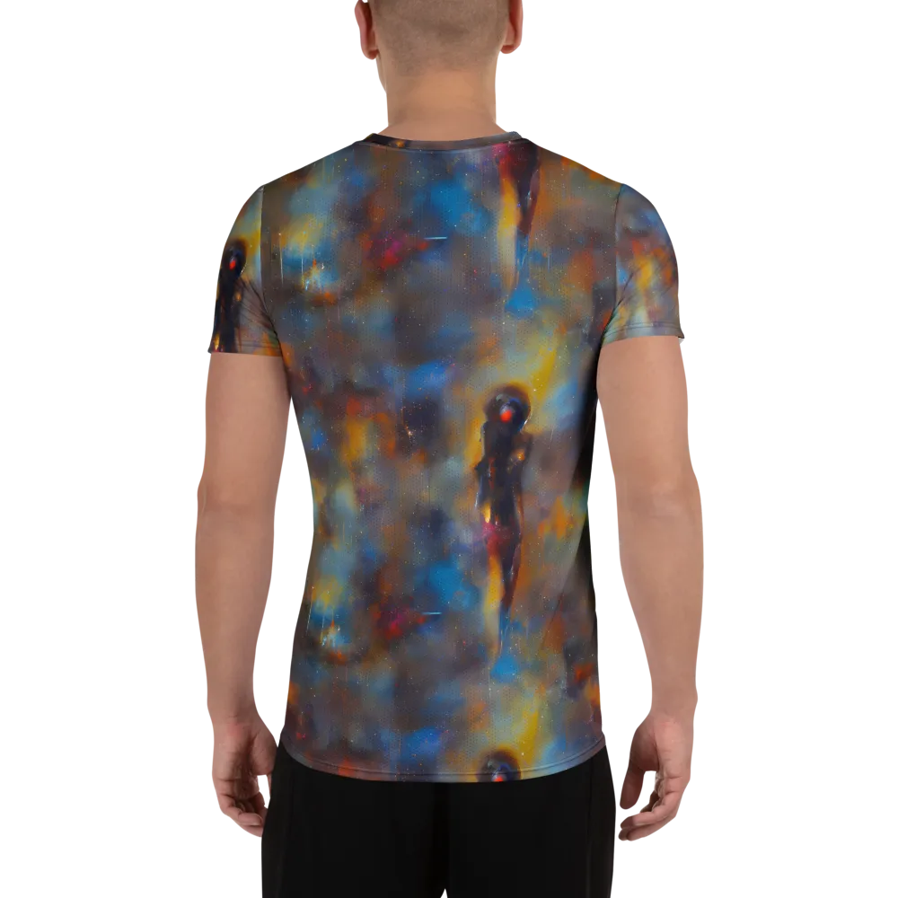 Vivid Whisper on Men's Athletic T-Shirt — Back