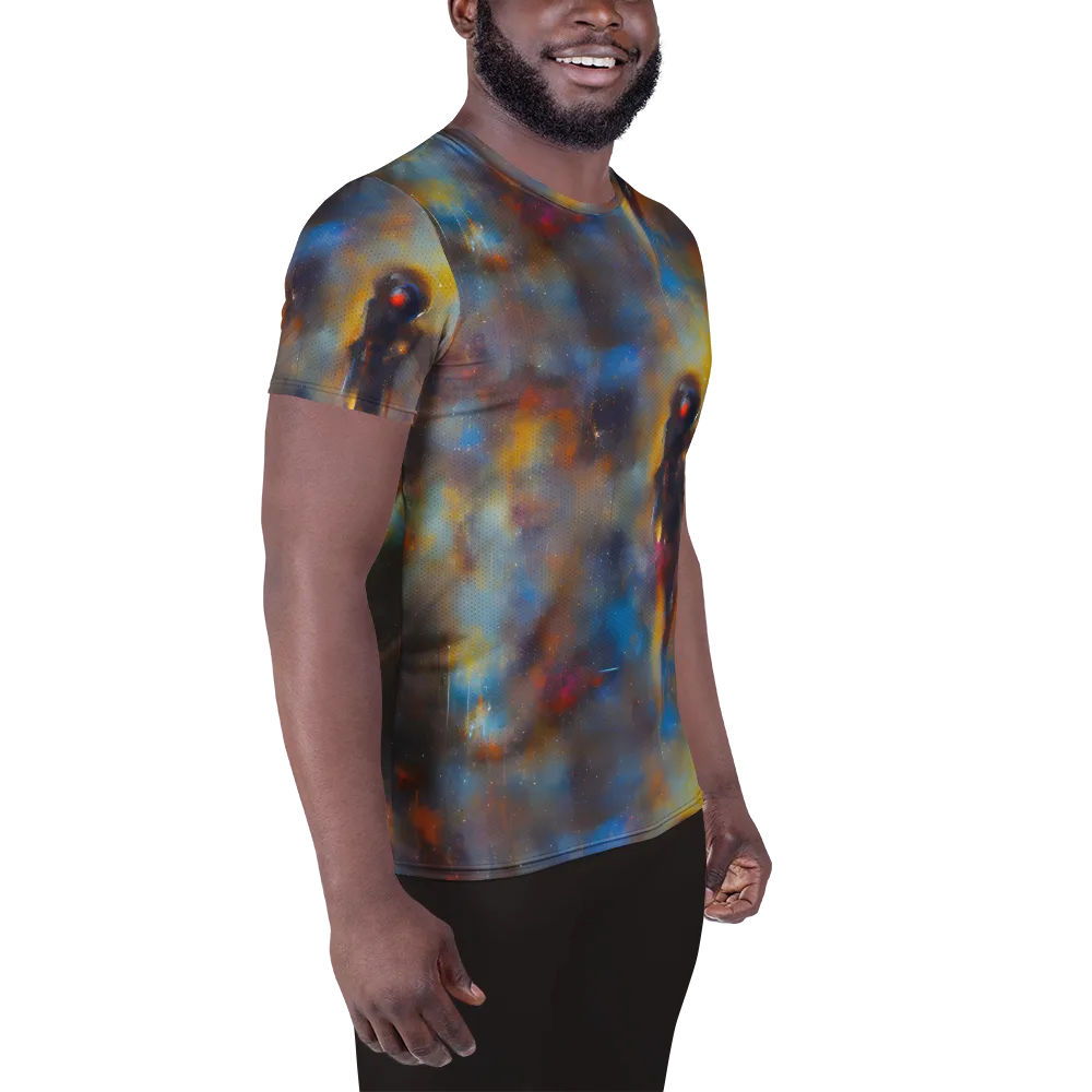 Vivid Whisper on Men's Athletic T-Shirt — Right