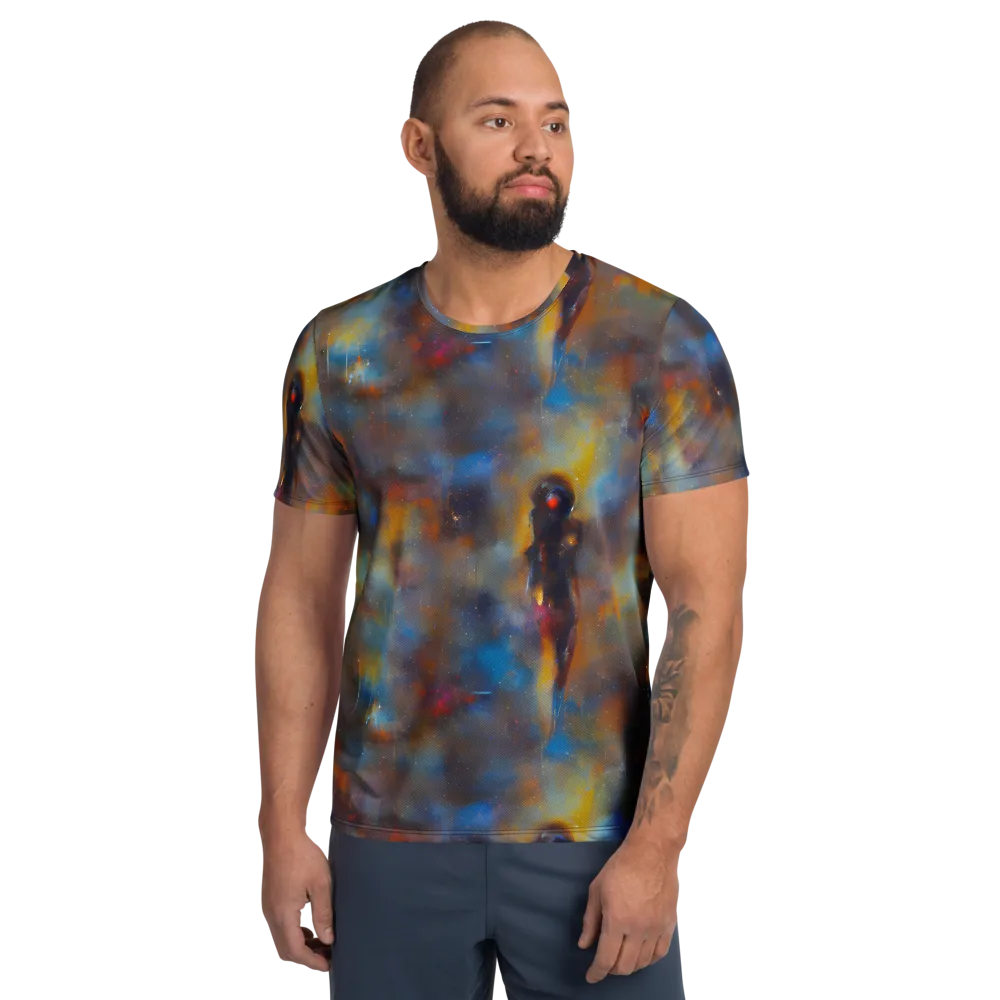 Vivid Whisper on Men's Athletic T-Shirt — Front