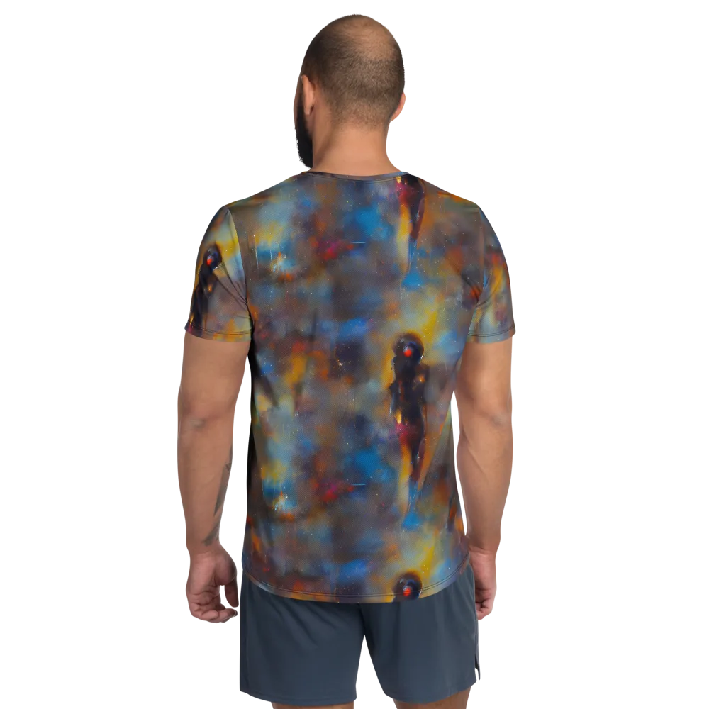 Vivid Whisper on Men's Athletic T-Shirt — Back