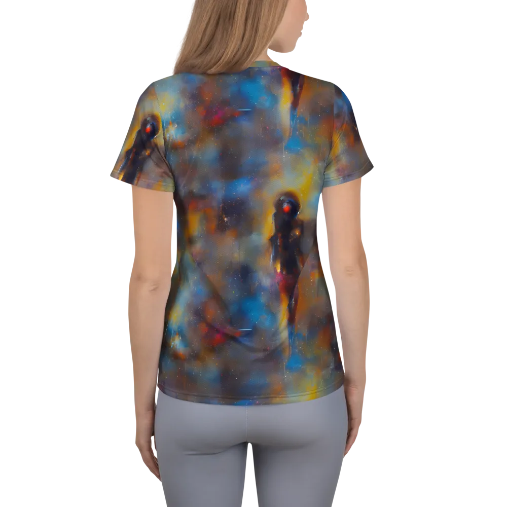 Vivid Whisper on Women's Athletic T-Shirt — Back