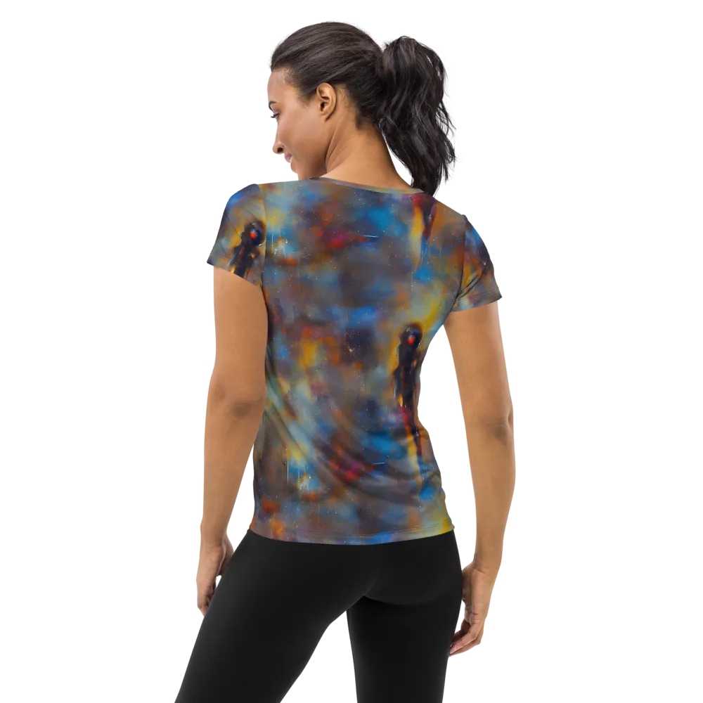 Vivid Whisper on Women's Athletic T-Shirt — Back