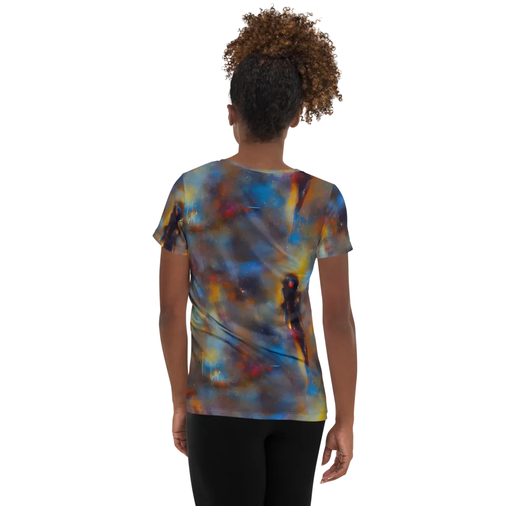 Vivid Whisper on Women's Athletic T-Shirt — Back