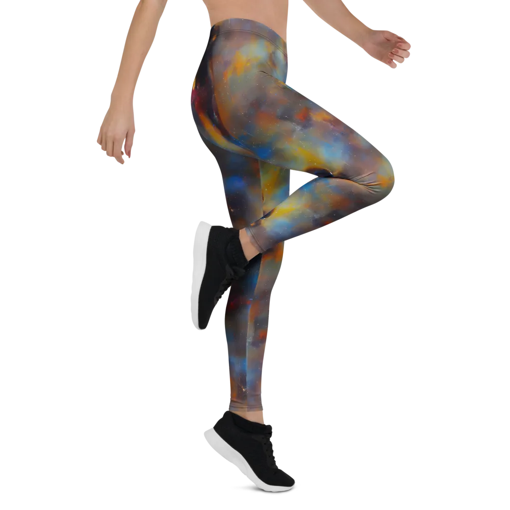 Vivid Whisper on Leggings — Right