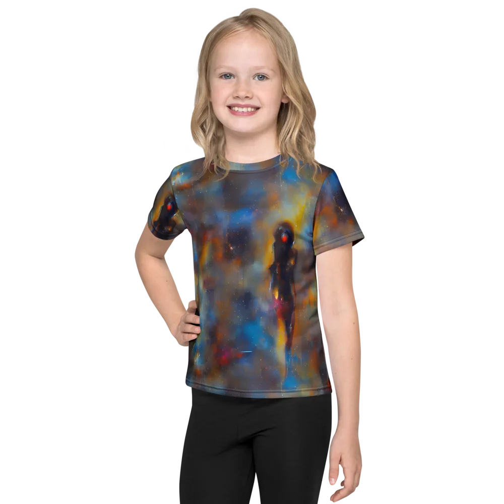 Vivid Whisper on Kids Crew Neck T-Shirt — Front