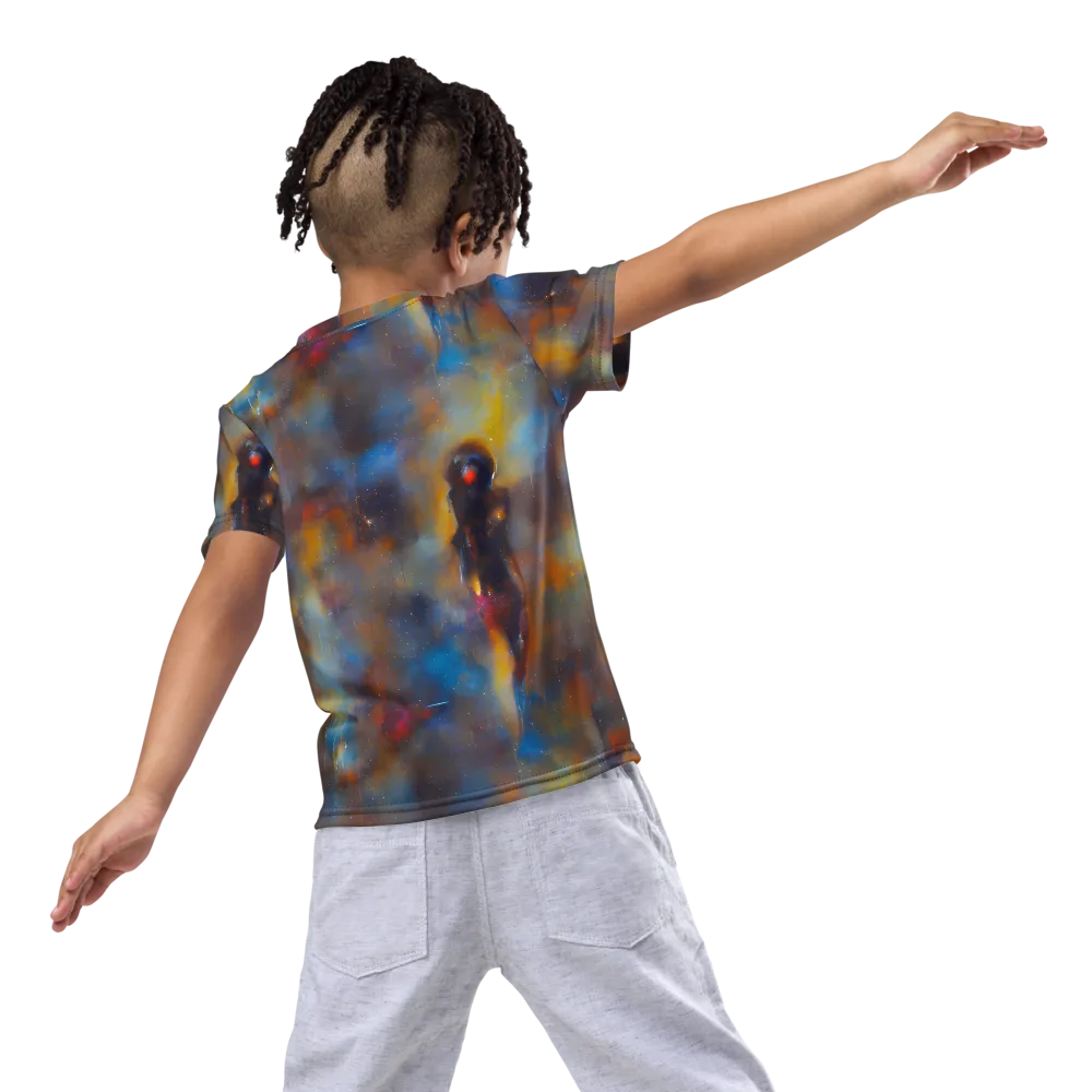 Vivid Whisper on Kids Crew Neck T-Shirt — Back