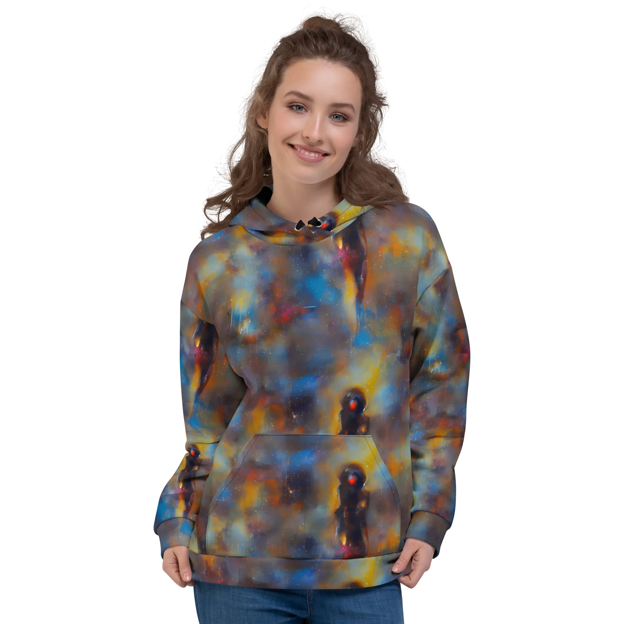 Vivid Whisper on Hoodie — Front