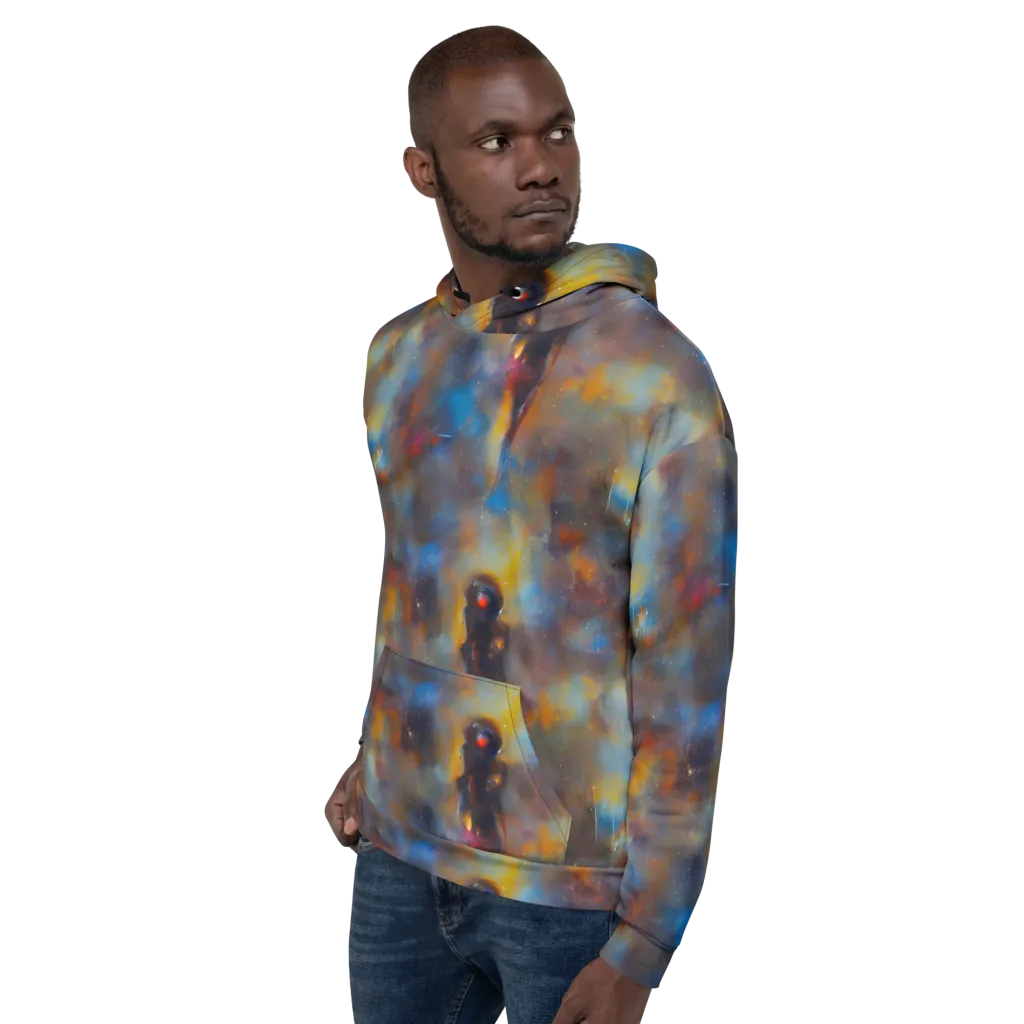 Vivid Whisper on Hoodie — Left