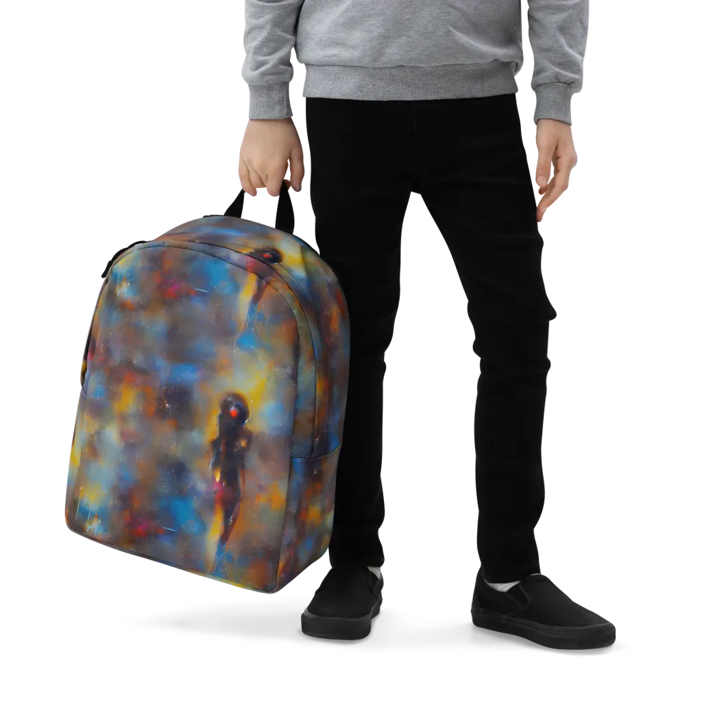 Vivid Whisper on Minimalist Backpack — Zoomed-in