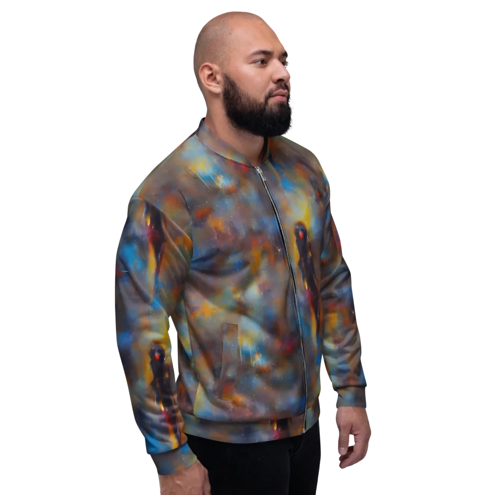 Vivid Whisper on Bomber Jacket — Right