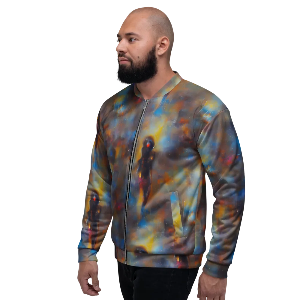 Vivid Whisper on Bomber Jacket — Left
