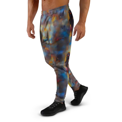 Vivid Whisper on a Men's Joggers